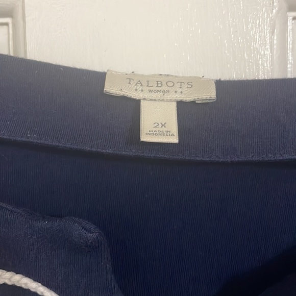 Talbots Dress - navy with white detail on collar - Picture 2 of 8